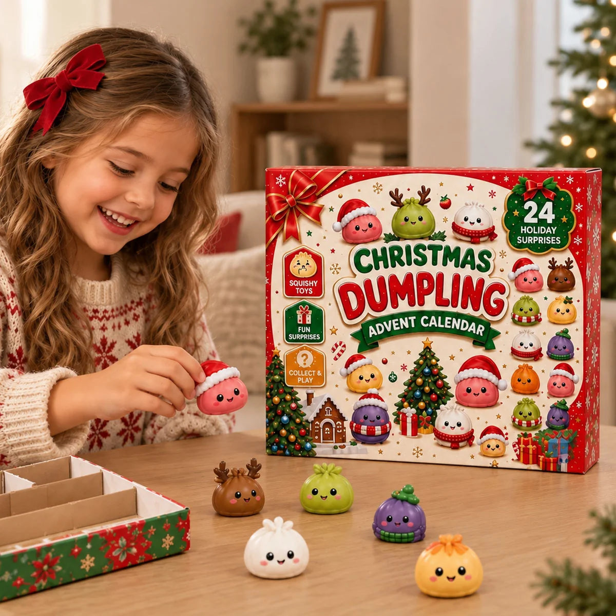Calendrier de l'Avent Squishy de Noël